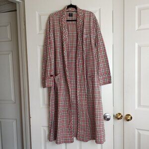 Vintage Y2K FUBU Red Plaid Full Length Robe